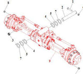 1001220492 Axle, Front Dana 212, 8042 | JLG